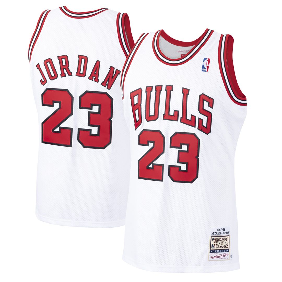 Chicago Bulls Michael Jordan Mitchell & Ness 1995/96 Hardwood Classics Authentic Jersey - Black