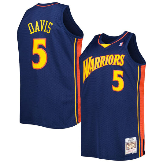 Golden State Warriors Baron Davis Mitchell & Ness Big & Tall Hardwood Classics 2006/07 Swingman Jersey - Navy