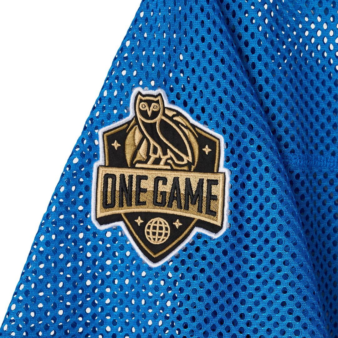 Oklahoma City Thunder OVO x NBA Mesh Football Fashion Jersey - Blue