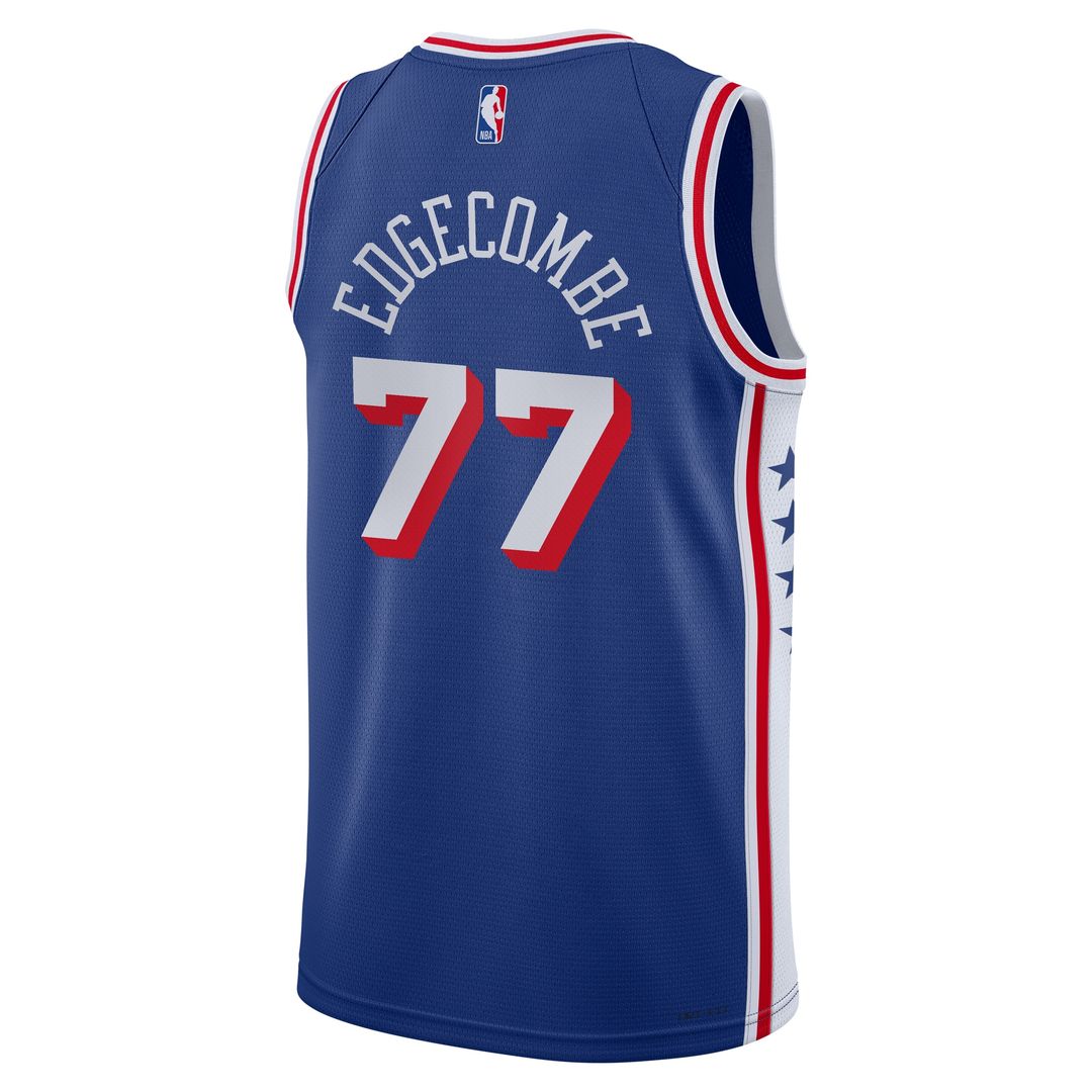 Philadelphia 76ers VJ Edgecombe Nike Youth Swingman Jersey - Icon Edition - Royal