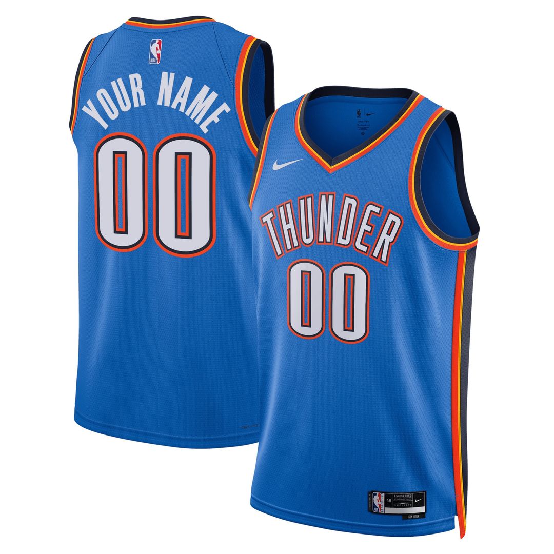Oklahoma City Thunder Nike Unisex Swingman Custom Jersey White - Association Edition