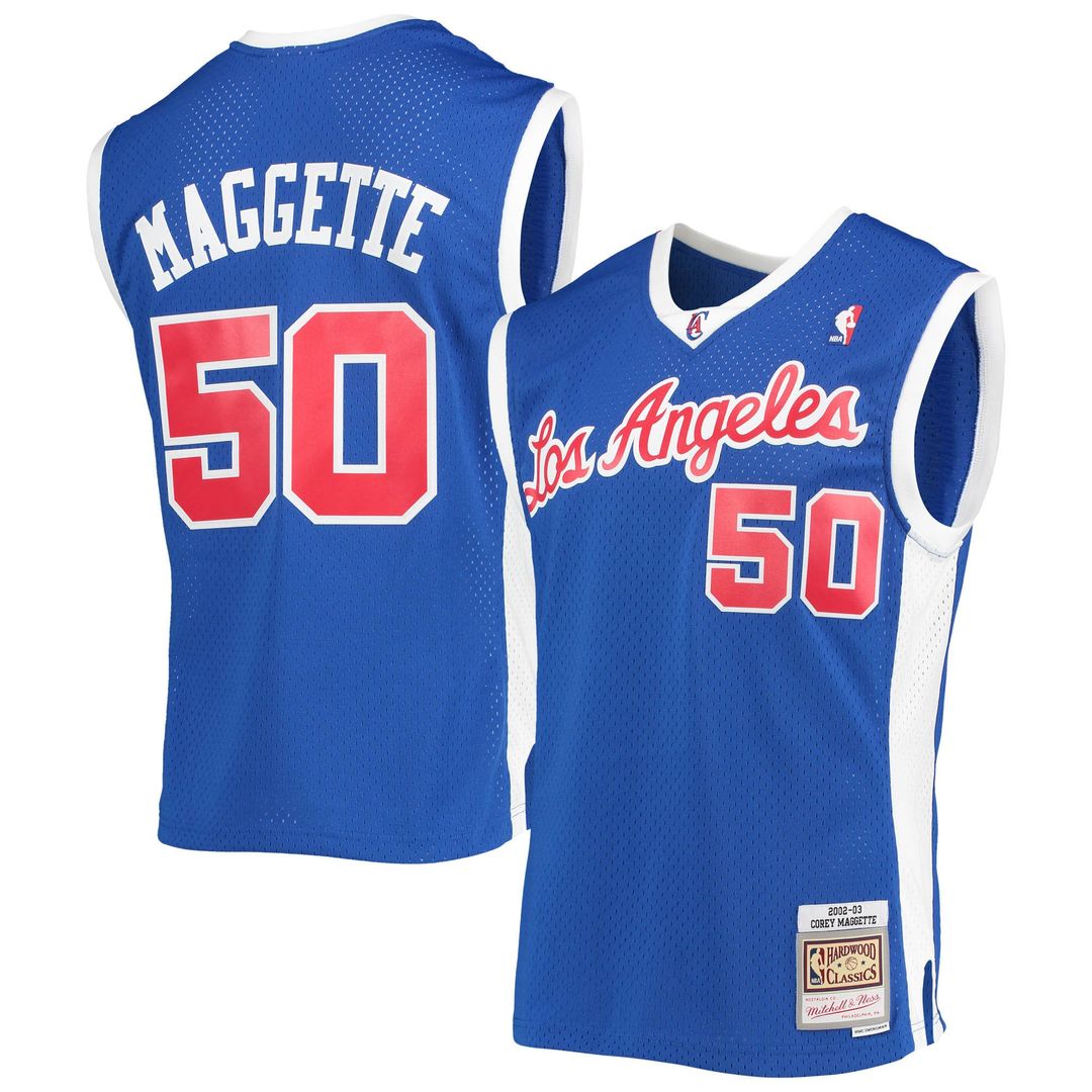 LA Clippers Corey Maggette Mitchell & Ness 2002/03 Hardwood Classics Swingman Jersey - Royal