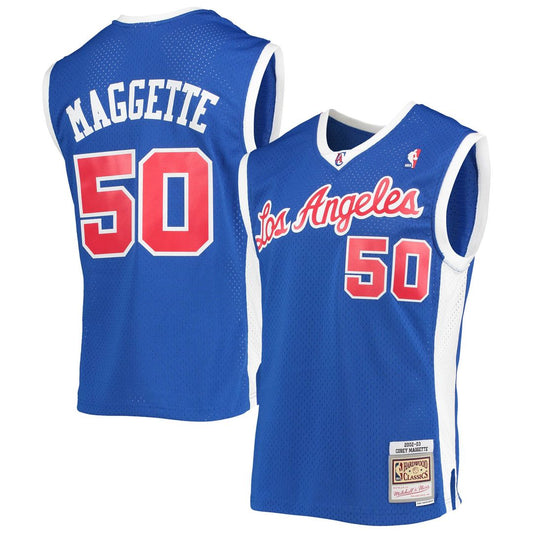 LA Clippers Corey Maggette Mitchell & Ness 2002/03 Hardwood Classics Swingman Jersey - Royal