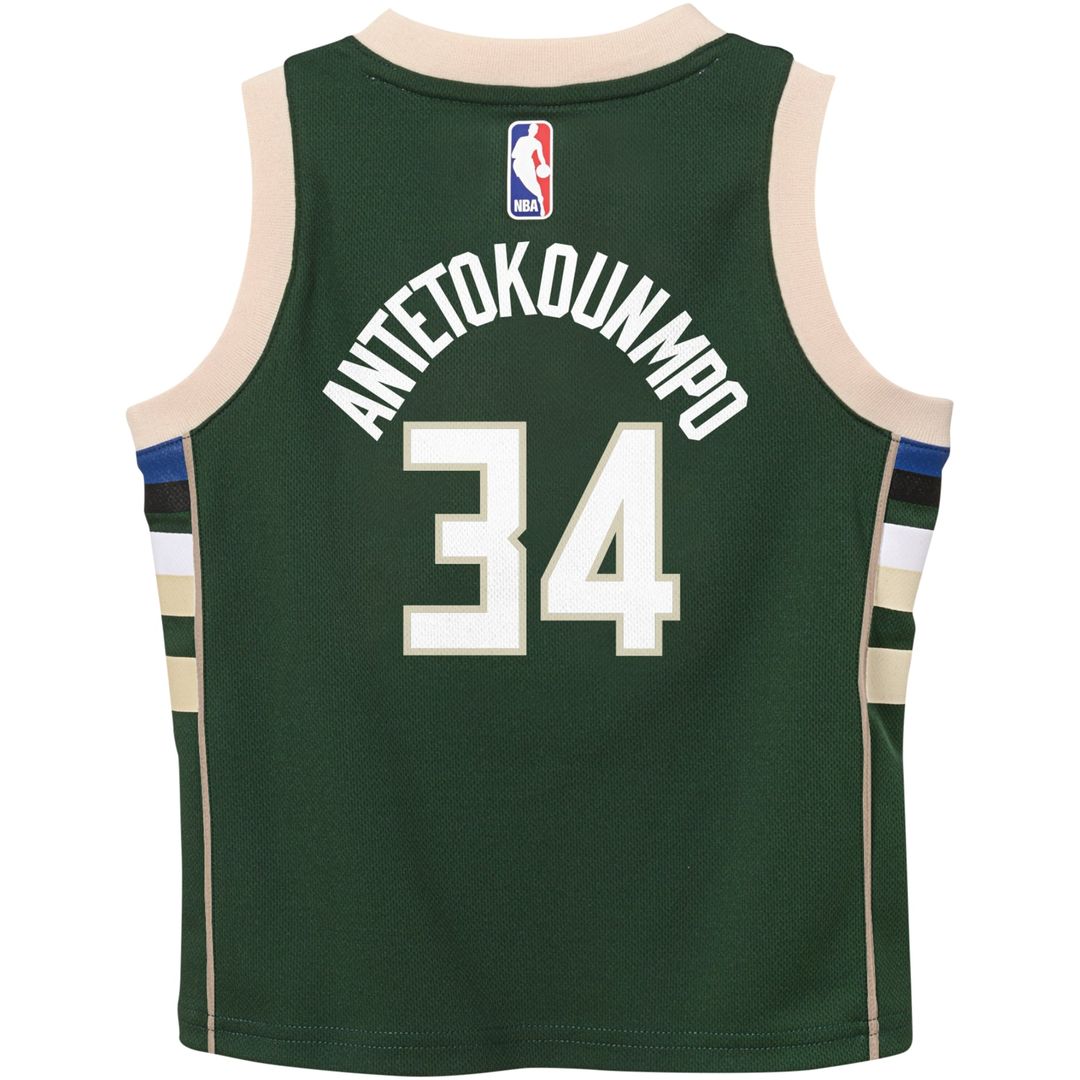 Milwaukee Bucks Giannis Antetokounmpo Nike Preschool Swingman Player Jersey - Icon Edition - Hunter Green