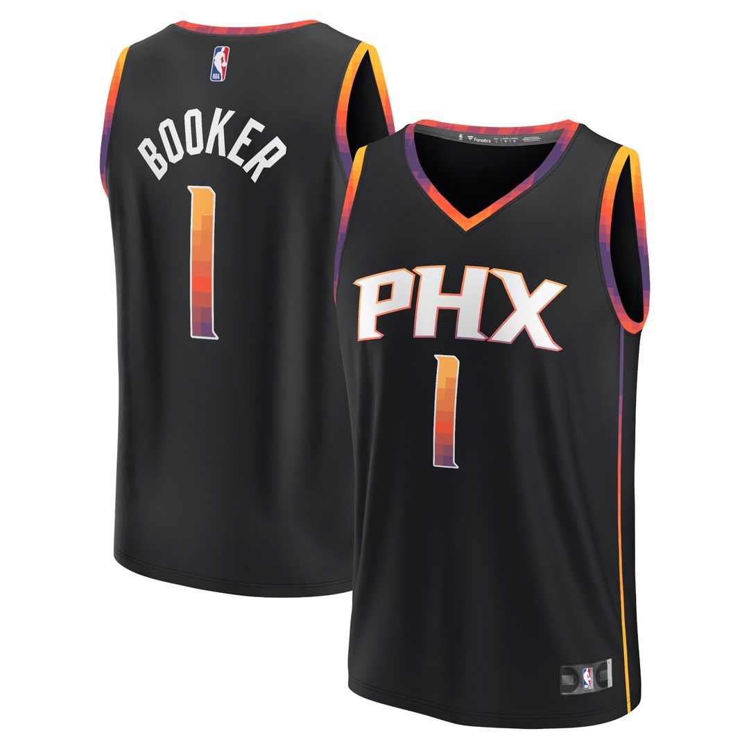 Phoenix Suns Devin Booker Fanatics Youth Fast Break Player Jersey - Statement Edition - Black