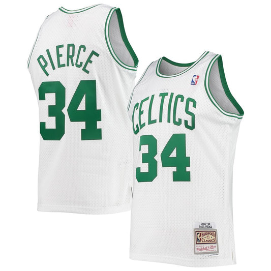 Boston Celtics Paul Pierce Mitchell & Ness Hardwood Classics Swingman Jersey - White