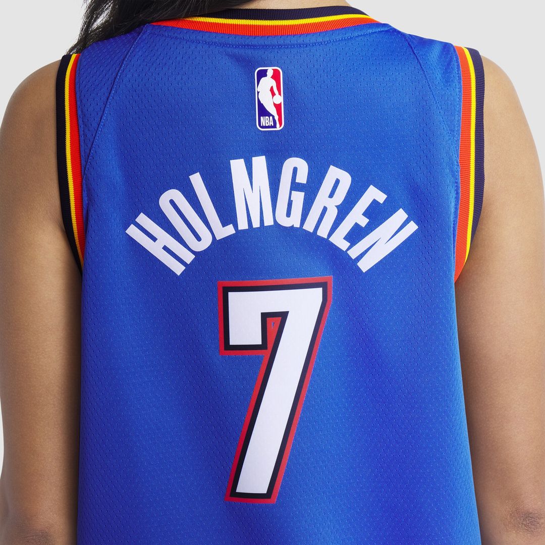 Oklahoma City Thunder Chet Holmgren Nike Unisex 2022 NBA Draft First Round Pick Player Swingman Jersey - Icon Edition - Blue