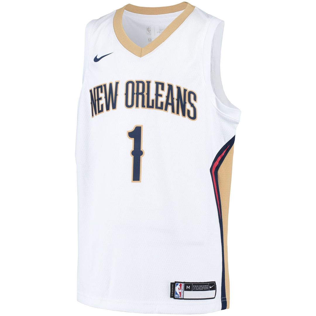 New Orleans Pelicans Zion Williamson Nike Youth Swingman Player Jersey - Association Edition - White