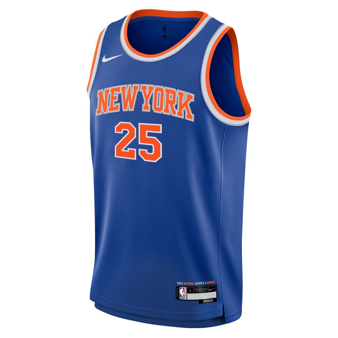 New York Knicks Mikal Bridges Nike Youth Swingman Jersey - Icon Edition - Blue