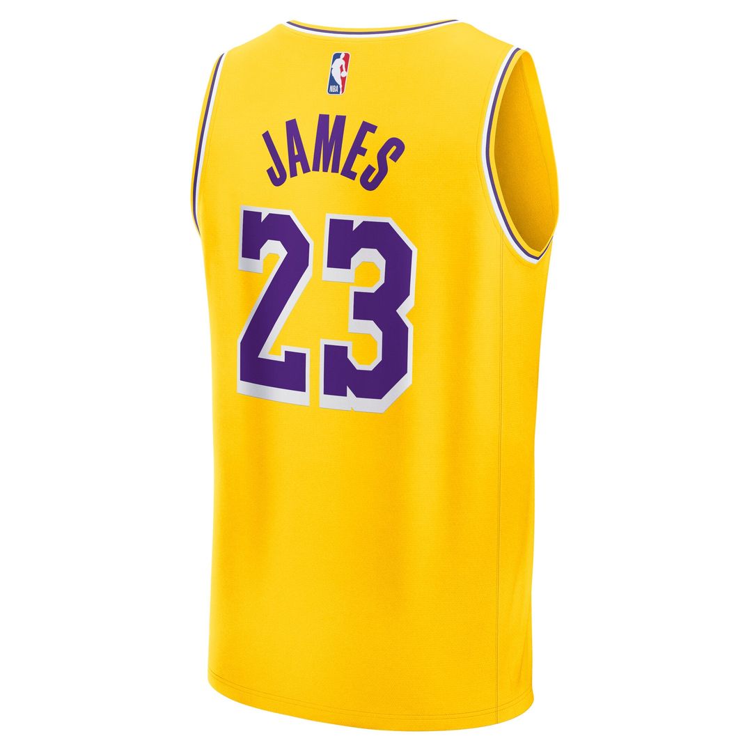 Los Angeles Lakers LeBron James Fanatics Youth Fast Break Replica Player Jersey - Icon Edition - Gold