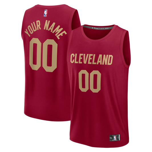 Cleveland Cavaliers Fanatics Youth Fast Break Custom Jersey - Icon Edition - Red
