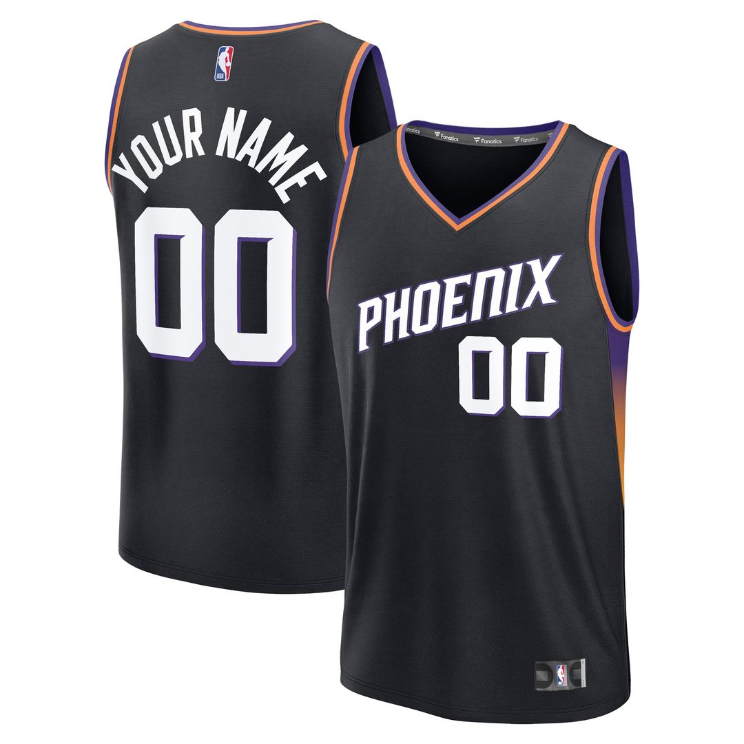 Phoenix Suns Fanatics Fast Break Custom Jersey - Icon Edition - Black