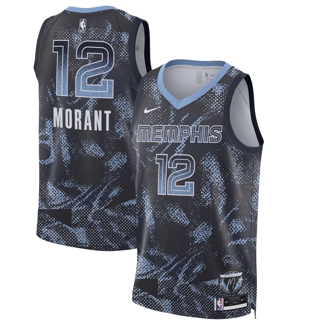 Memphis Grizzlies Ja Morant Nike Unisex 2025 Select Series Swingman Player Jersey - Navy