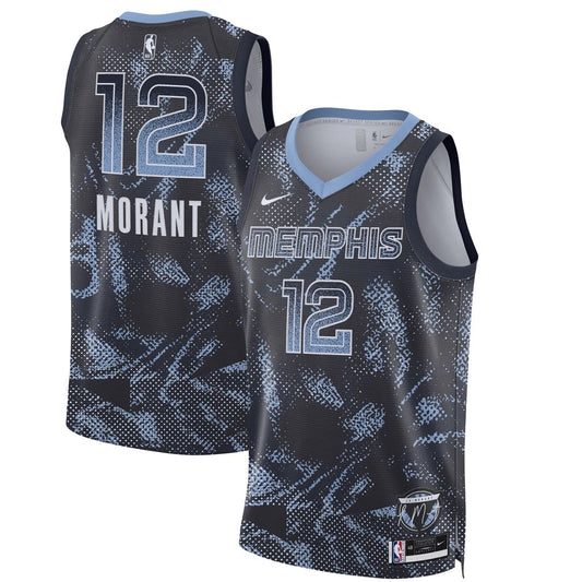 Memphis Grizzlies Ja Morant Nike Unisex 2025 Select Series Swingman Player Jersey - Navy
