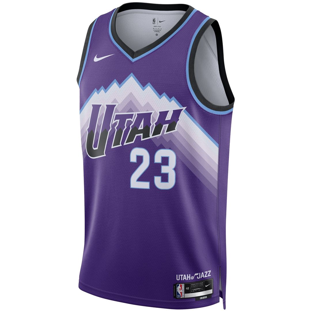 Utah Jazz Lauri Markkanen Nike Unisex Swingman Jersey - Icon Edition - Purple