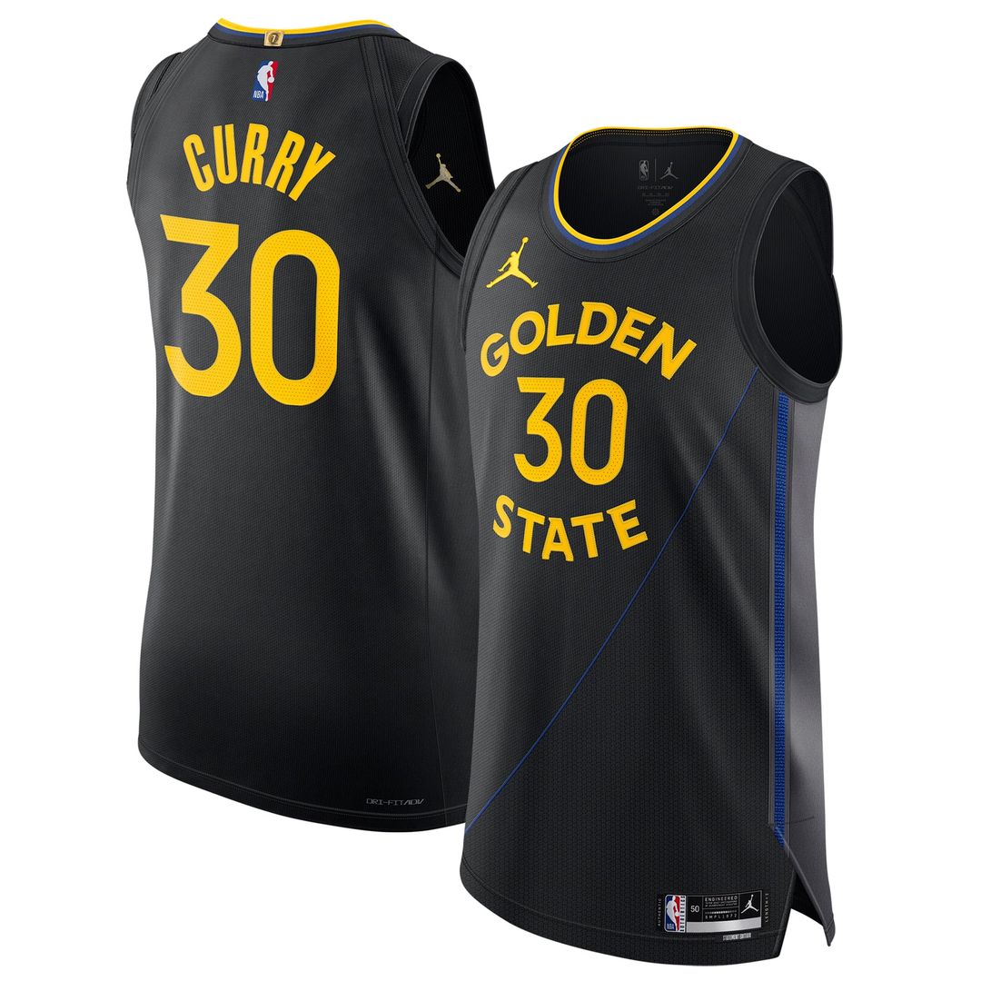 Golden State Warriors Stephen Curry Jordan Brand 2024/25 Authentic Jersey - Statement Edition - Black