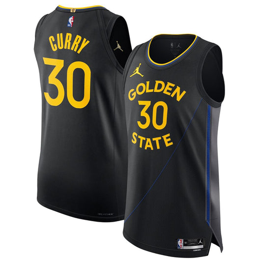 Golden State Warriors Stephen Curry Jordan Brand 2024/25 Authentic Jersey - Statement Edition - Black