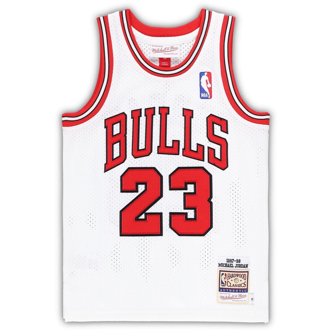 Chicago Bulls Michael Jordan Mitchell & Ness Preschool 1997/98 Hardwood Classics Authentic Jersey - White