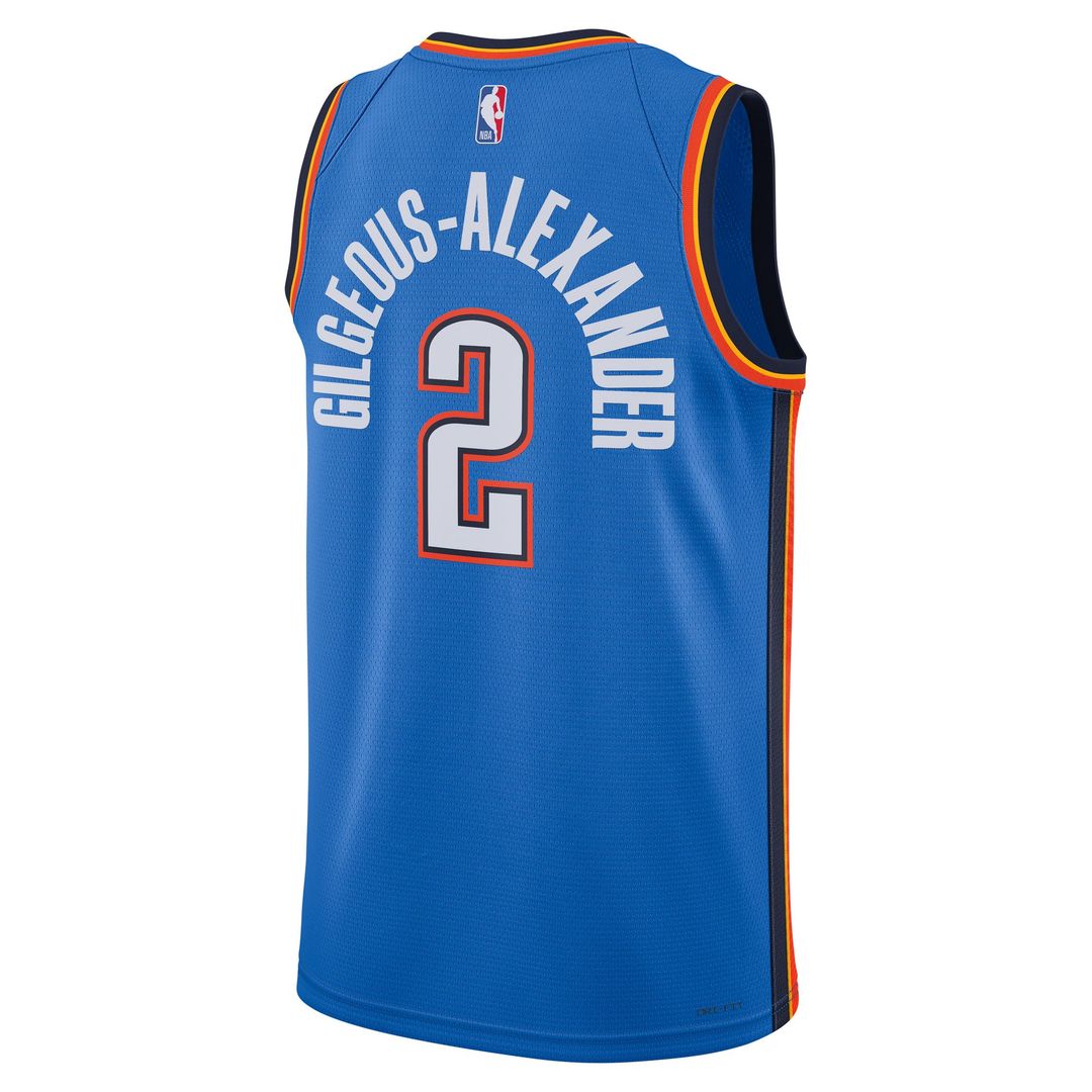 Oklahoma City Thunder Shai Gilgeous - Alexander Nike Unisex Swingman Jersey - Icon Edition - Blue
