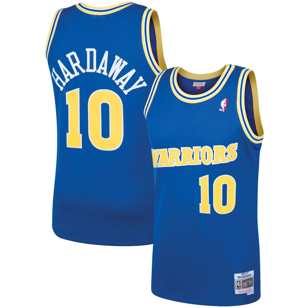 Golden State Warriors Tim Hardaway Mitchell & Ness 1990/91 Hardwood Classics Swingman Jersey - Royal