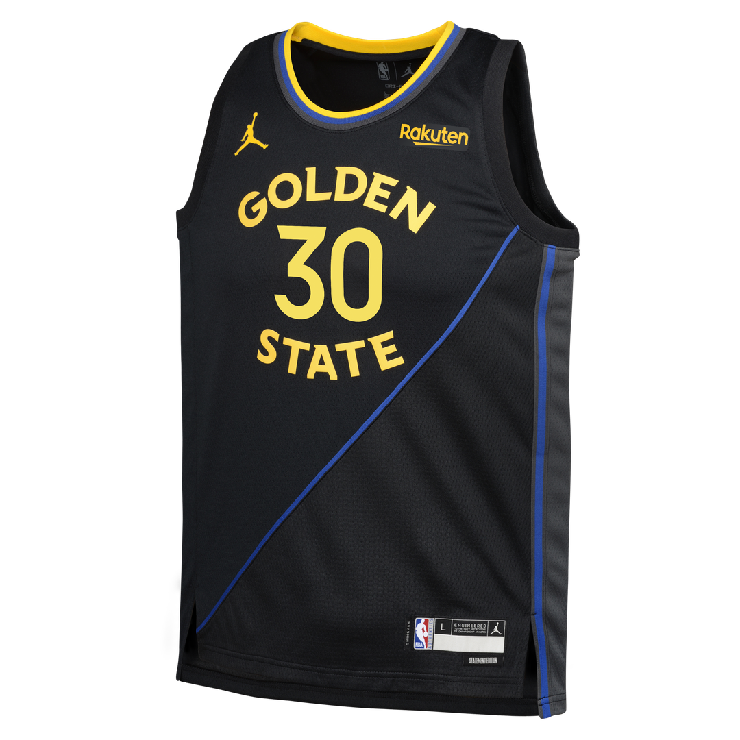 Golden State Warriors Stephen Curry Jordan Brand Youth Swingman Player Jersey - Statement Edition - Black