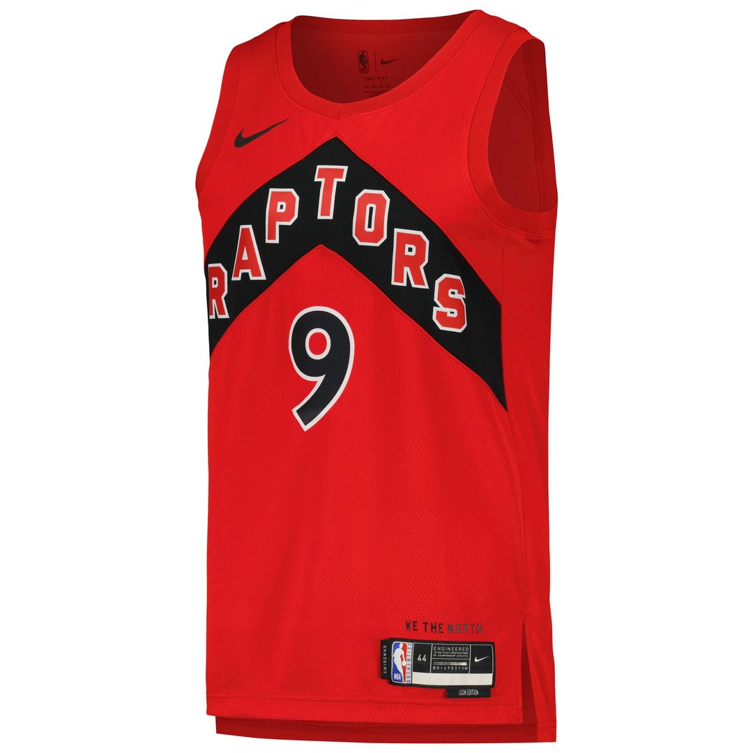 Toronto Raptors RJ Barrett Nike Unisex Swingman Player Jersey - Icon Edition - Red