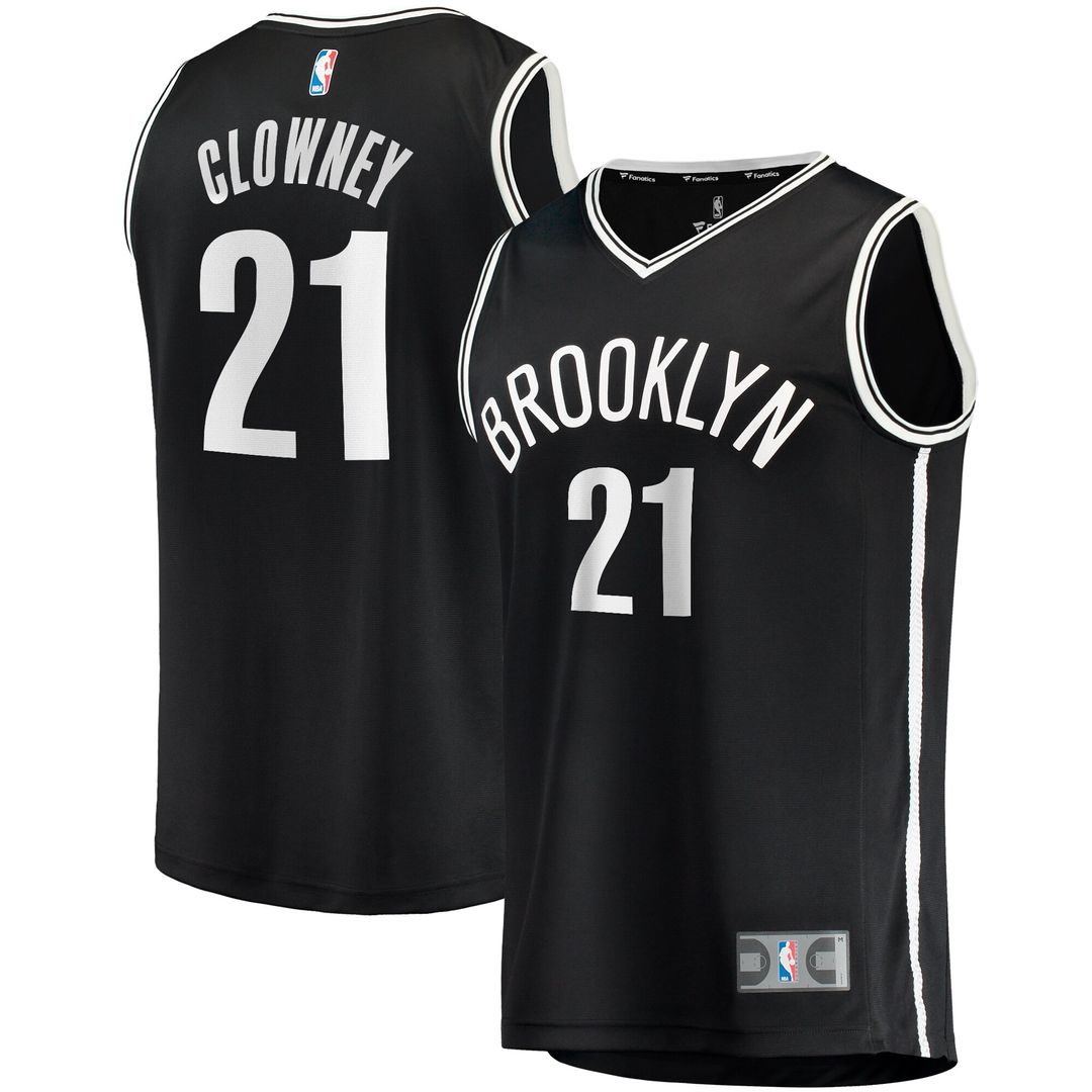 Brooklyn Nets Noah Clowney Fanatics Youth Fast Break Replica Jersey - Icon Edition - Black