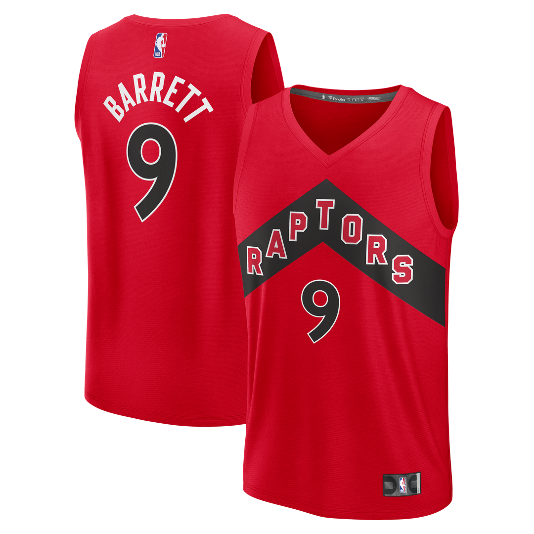 Toronto Raptors RJ Barrett Fanatics Fast Break Jersey - Red - Icon Edition