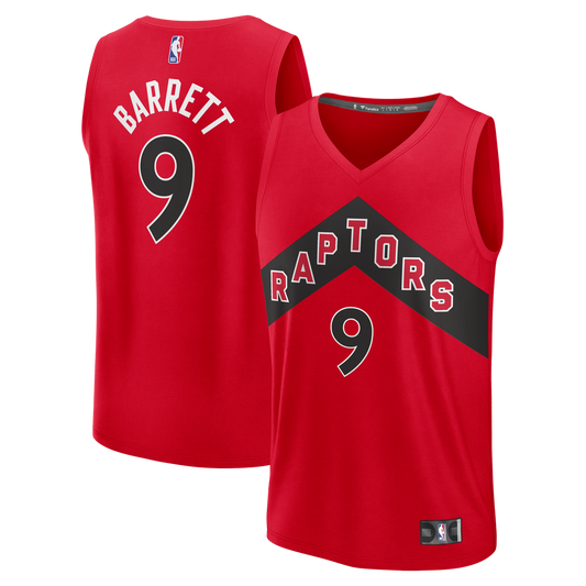 Toronto Raptors RJ Barrett Fanatics Fast Break Jersey - Red - Icon Edition