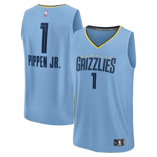 Memphis Grizzlies Scotty Pippen Jr. Fanatics Fast Break Replica Player Jersey - Statement Edition - Light Blue