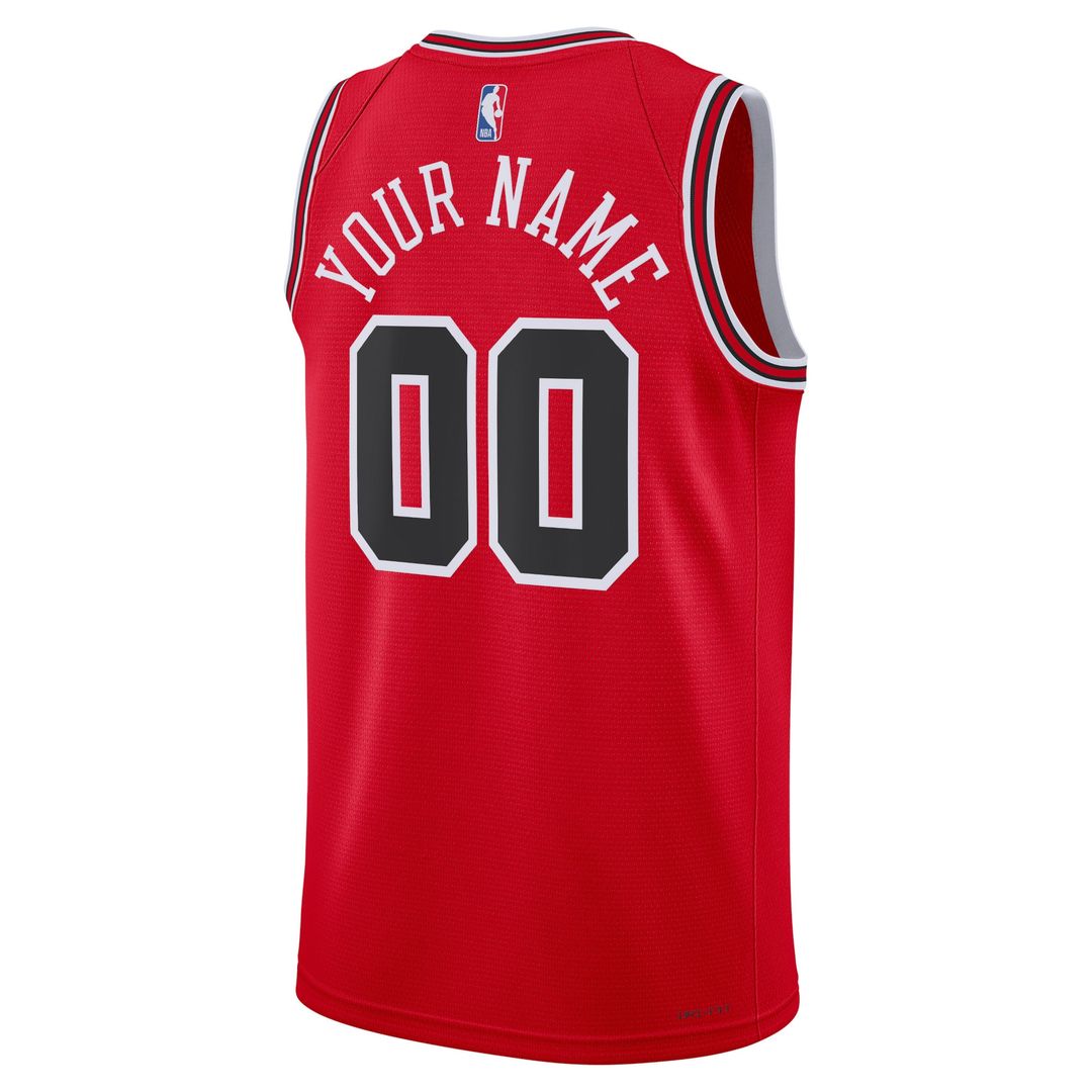 Chicago Bulls Nike Unisex Swingman Custom Jersey White - Association Edition