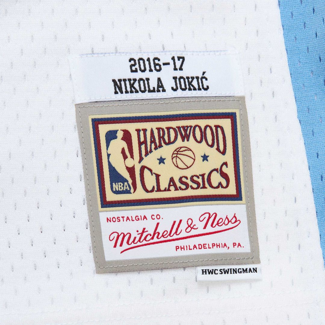 Denver Nuggets Nikola Jokic Mitchell & Ness 2016/17 Throwback Swingman Jersey - White