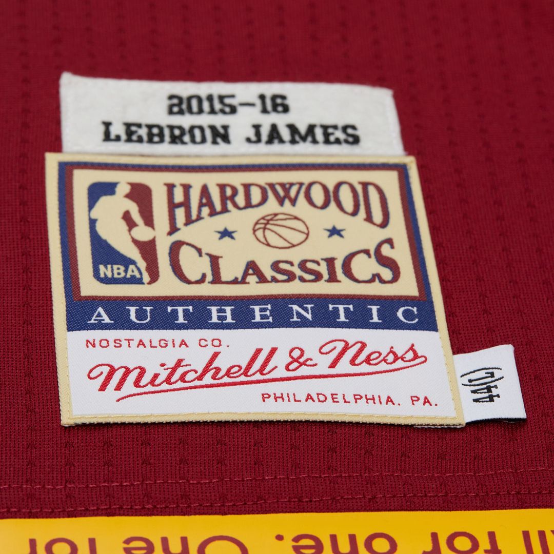 Cleveland Cavaliers LeBron James Mitchell & Ness Hardwood Classics 2015/16 Authentic Jersey - Wine