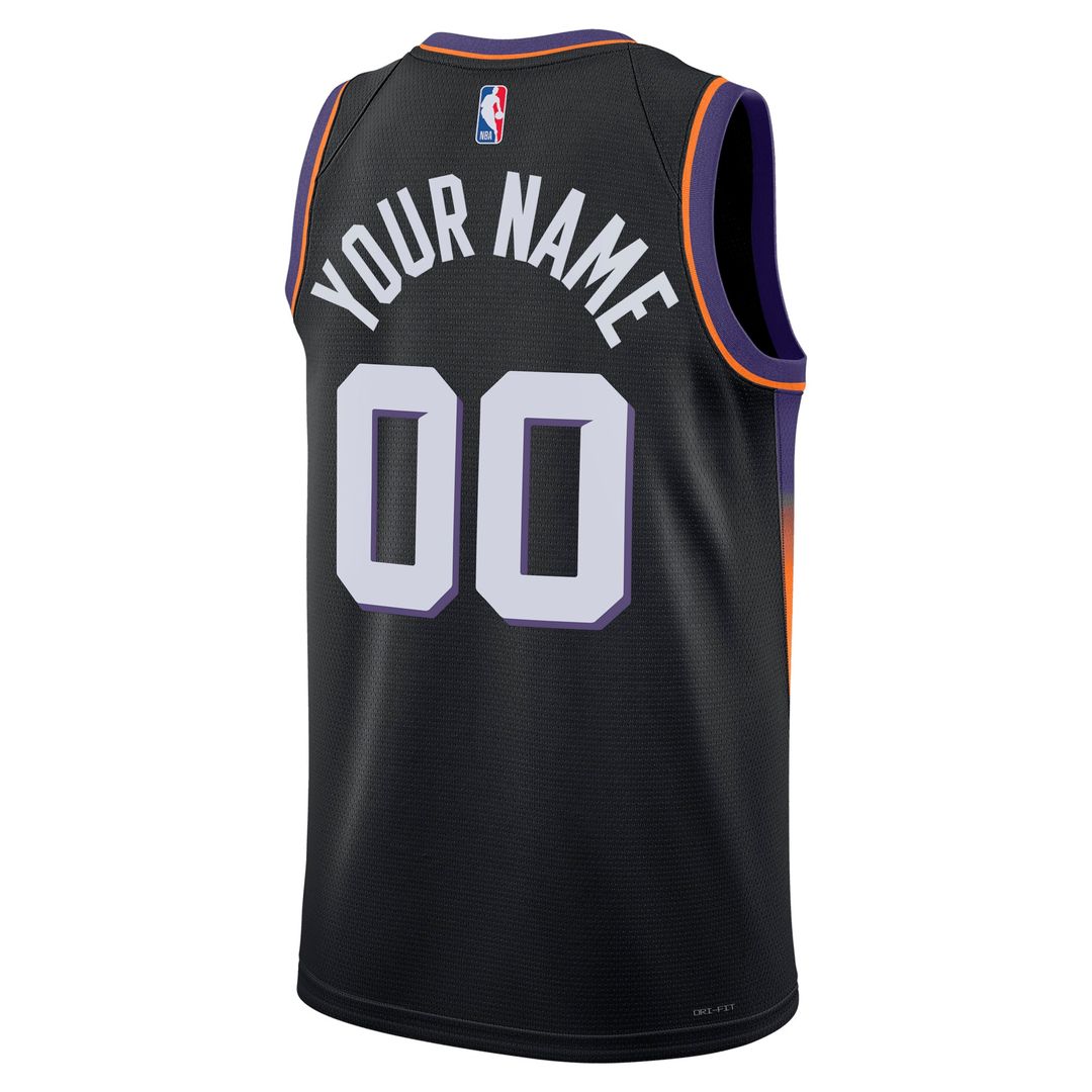 Phoenix Suns Jordan Brand Unisex Swingman Custom Jersey - Statement Edition - Black