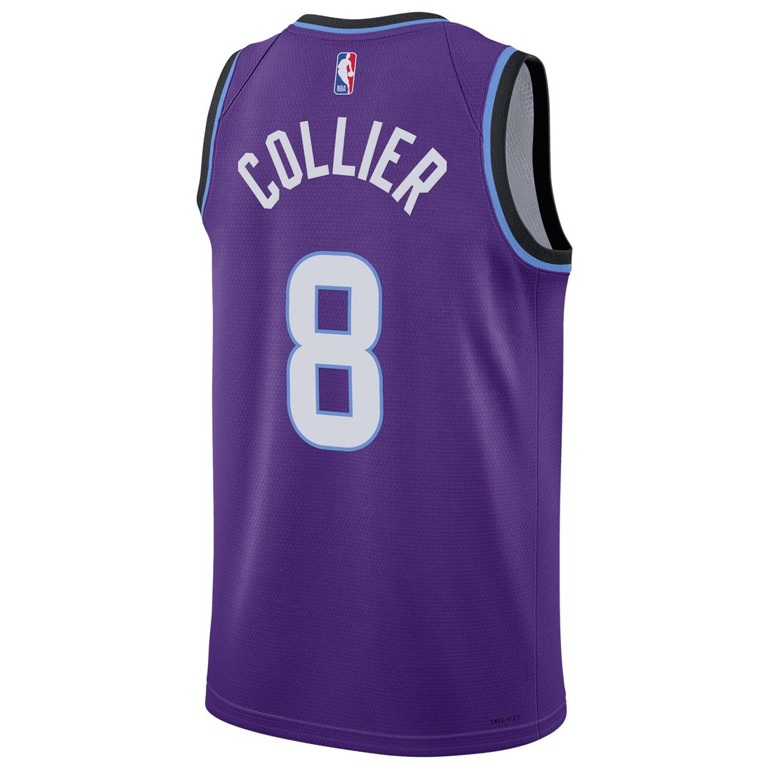 Utah Jazz Isaiah Collier Nike Unisex Swingman Jersey - Icon Edition - Purple