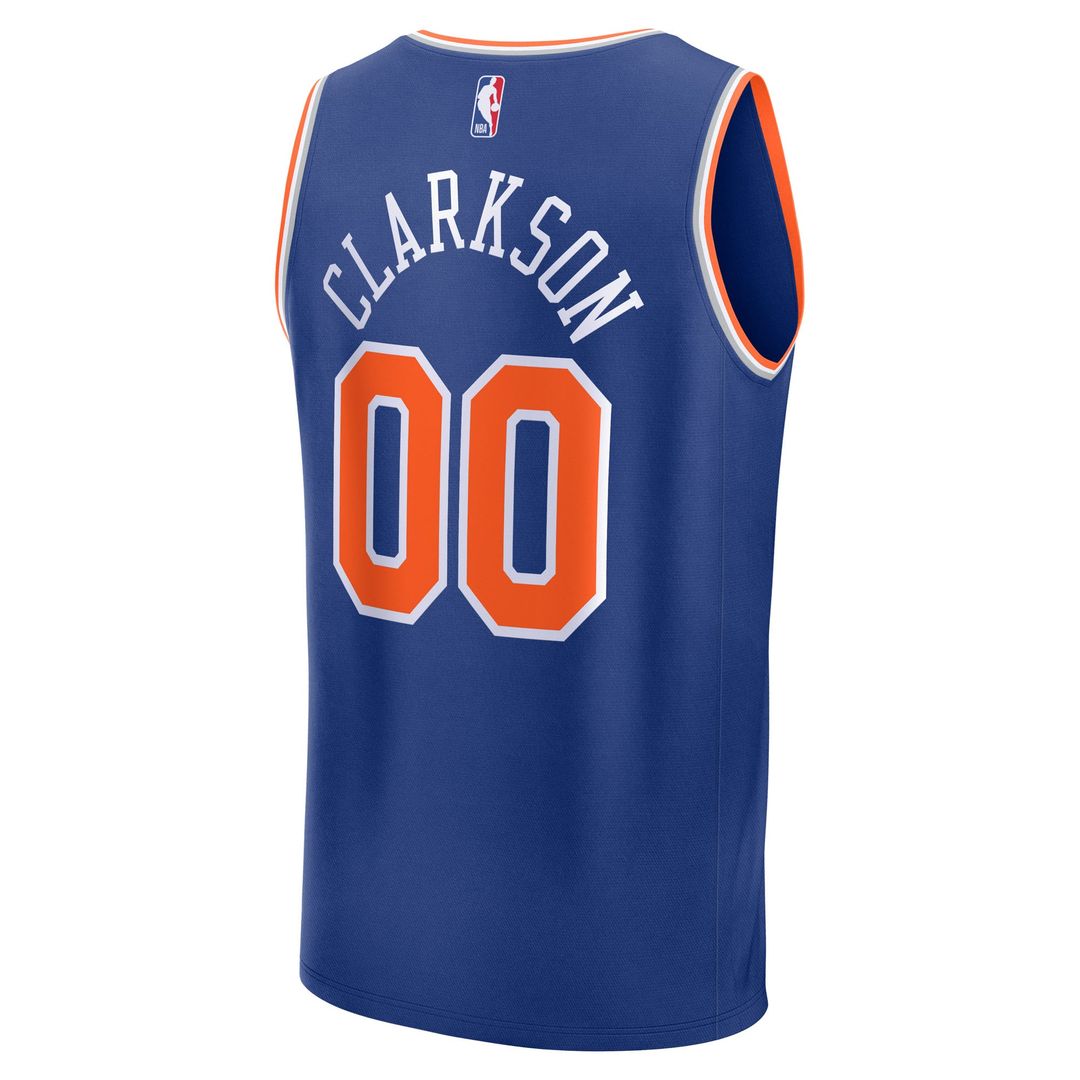 New York Knicks Jordan Clarkson Fanatics Youth Fast Break Replica Player Jersey - Icon Edition - Blue