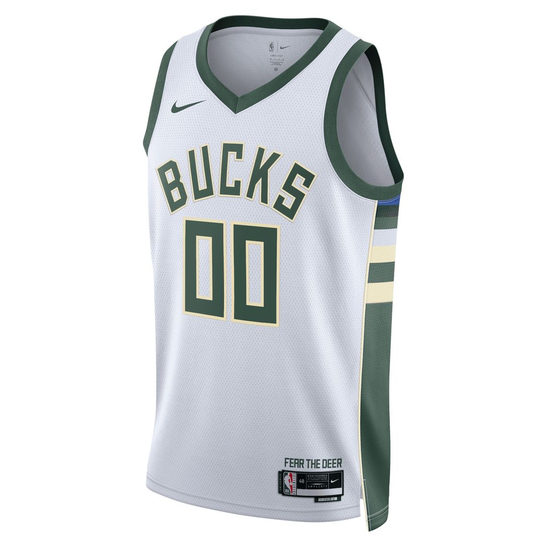 Milwaukee Bucks Nike Unisex Swingman Custom Jersey Hunter Green - Icon Edition