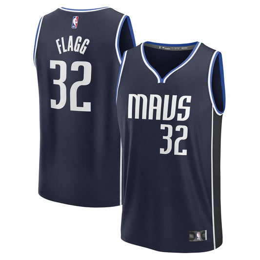 Dallas Mavericks Cooper Flagg Fanatics 2025 NBA Draft First Round Pick Fast Break Replica Jersey - Statement Edition - Navy