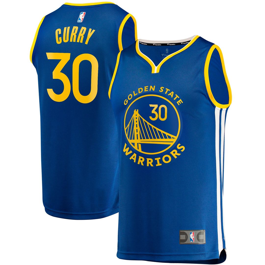 Golden State Warriors Stephen Curry Fanatics Big & Tall Fast Break Player Jersey - Royal - Icon Edition