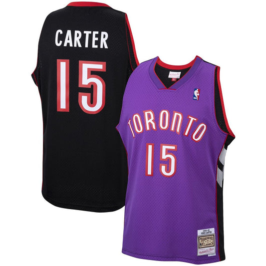 Toronto Raptors Vince Carter Mitchell & Ness 1999/00 Hardwood Classics Swingman Jersey - Purple