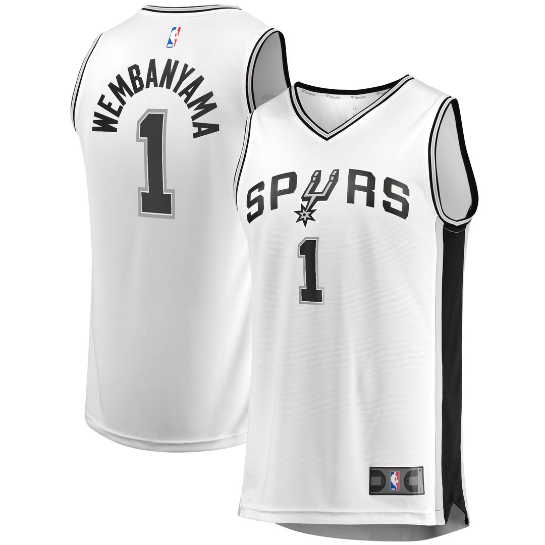 San Antonio Spurs Victor Wembanyama Fanatics Fast Break Player Jersey - Association Edition - White