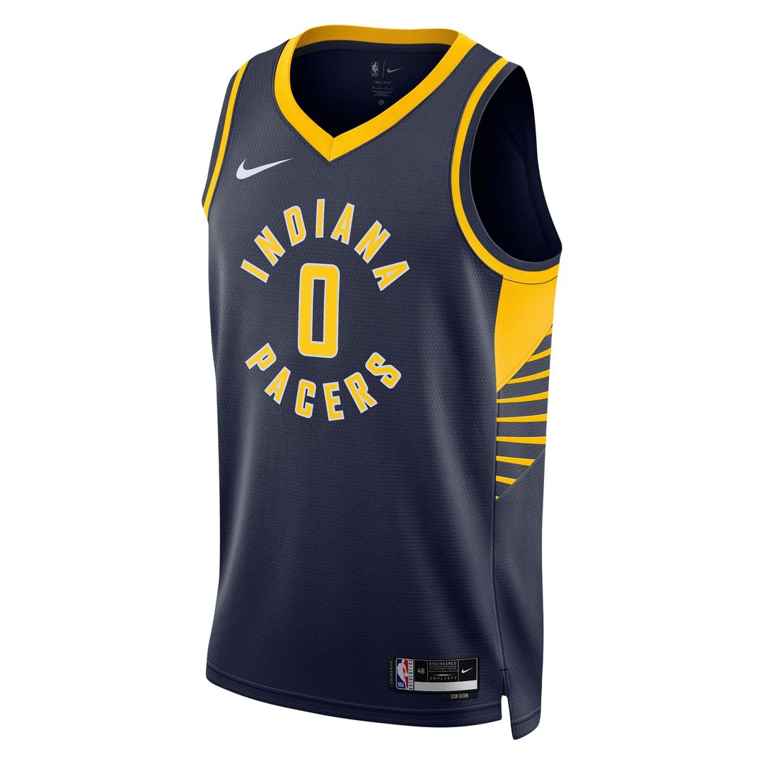 Indiana Pacers Tyrese Haliburton Nike Unisex Swingman Jersey - Icon Edition - Navy