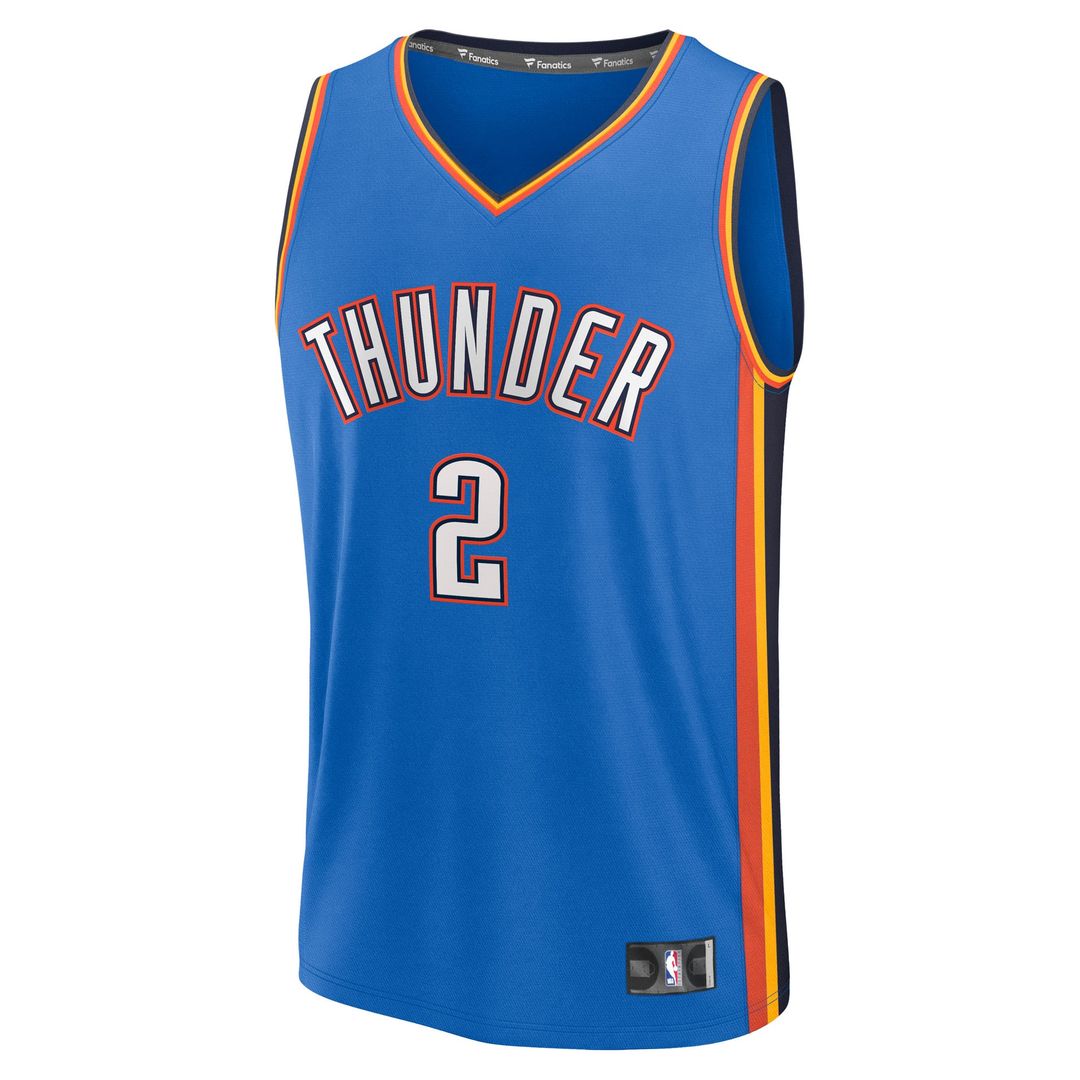 Oklahoma City Thunder Shai Gilgeous - Alexander Fanatics Fast Break Replica Player Jersey - Icon Edition - Blue
