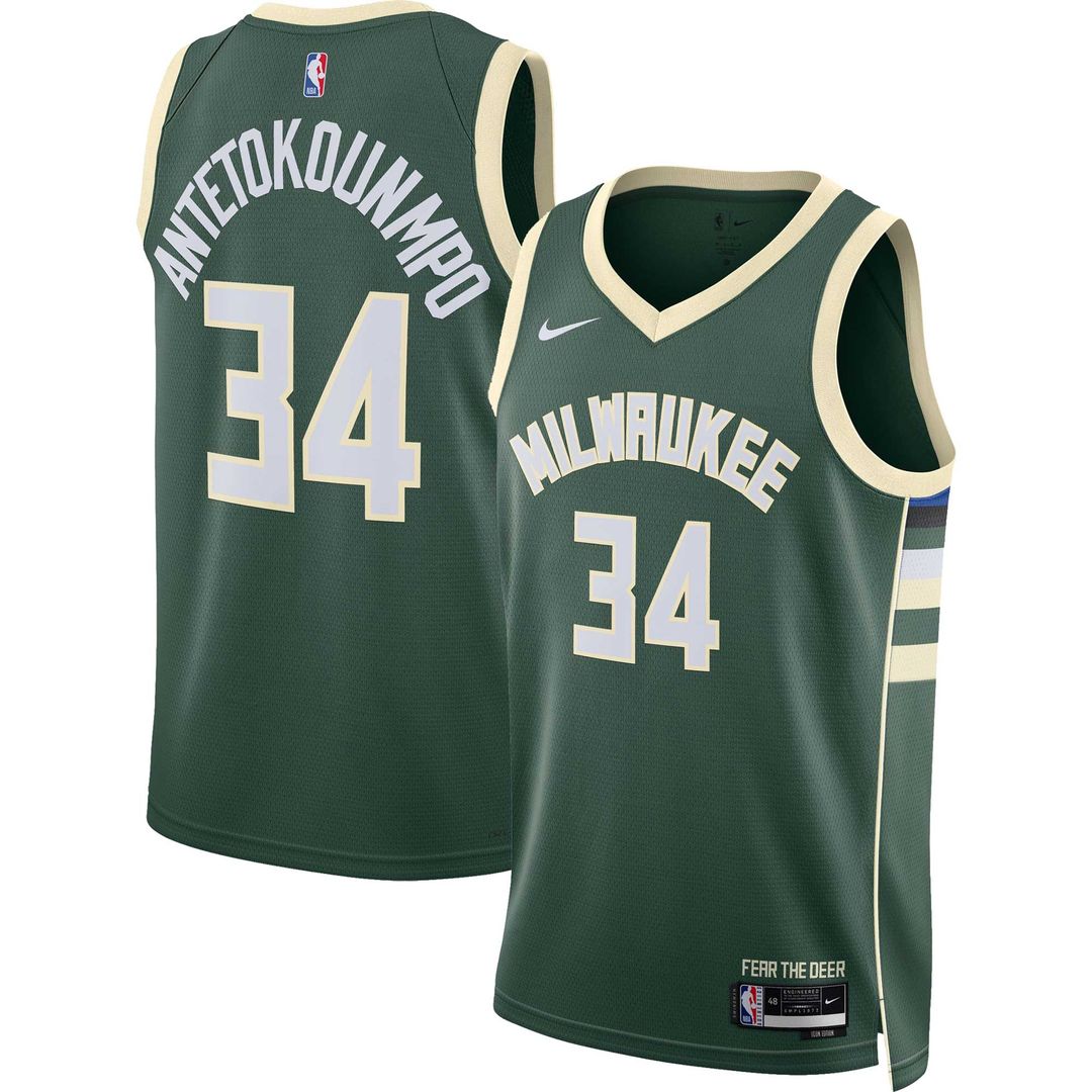 Milwaukee Bucks Giannis Antetokounmpo Nike Unisex Swingman Jersey - Association Edition - White