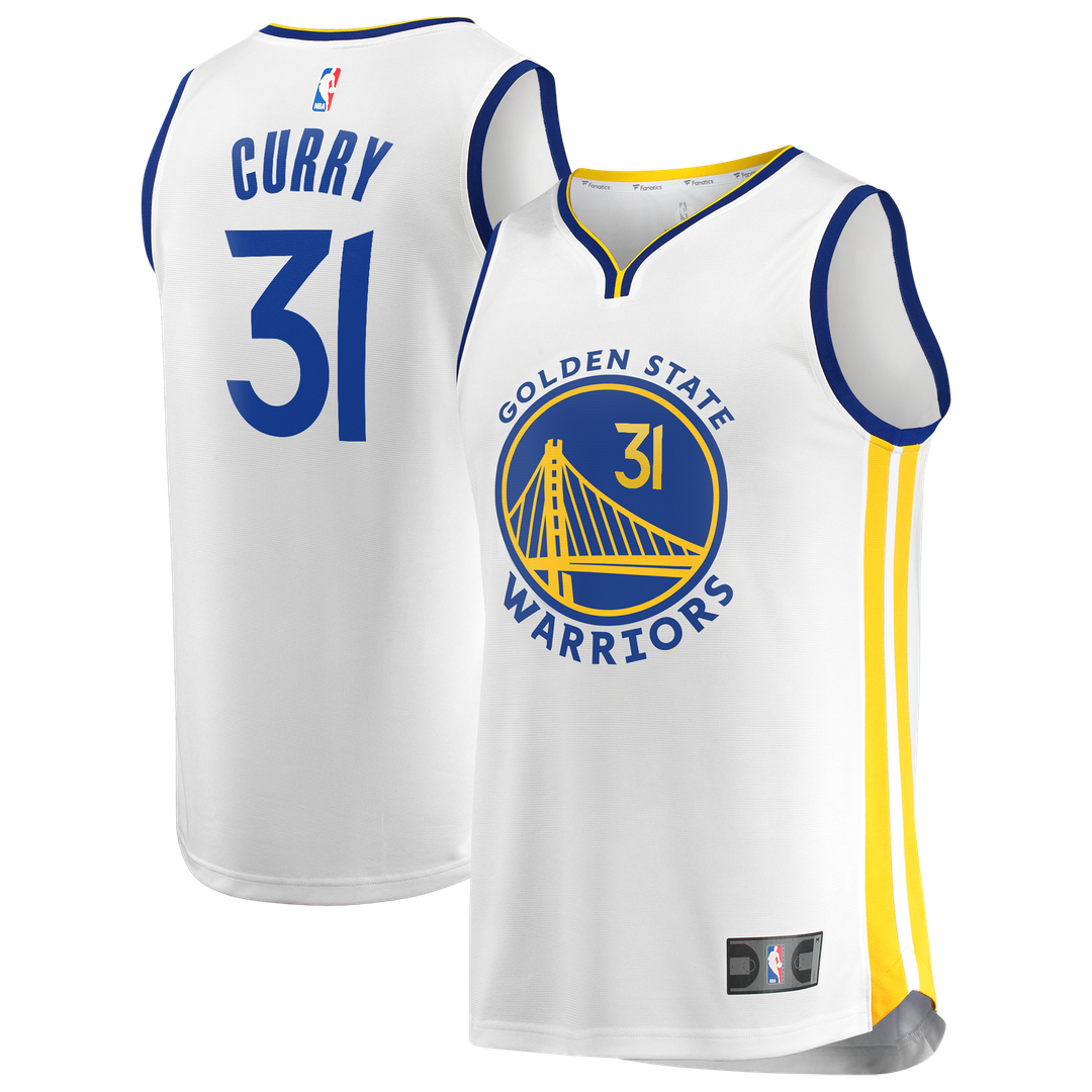 Golden State Warriors Seth Curry Fanatics Fast Break Replica Jersey - White - Association Edition