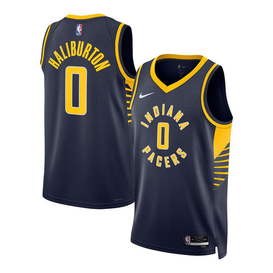 Indiana Pacers Tyrese Haliburton Nike Unisex Swingman Jersey - Icon Edition - Navy