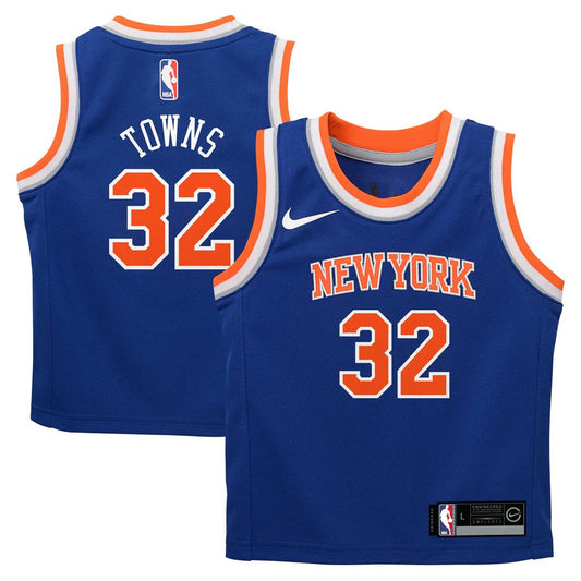 New York Knicks Karl - Anthony Towns Nike Toddler Replica Swingman Jersey - Blue - Icon Edition