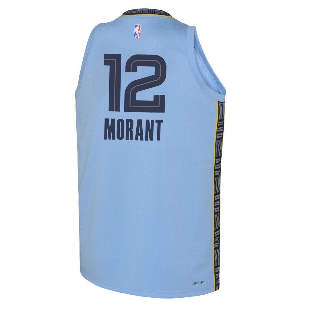 Memphis Grizzlies Ja Morant Jordan Brand Youth Swingman Jersey - Statement Edition - Light Blue