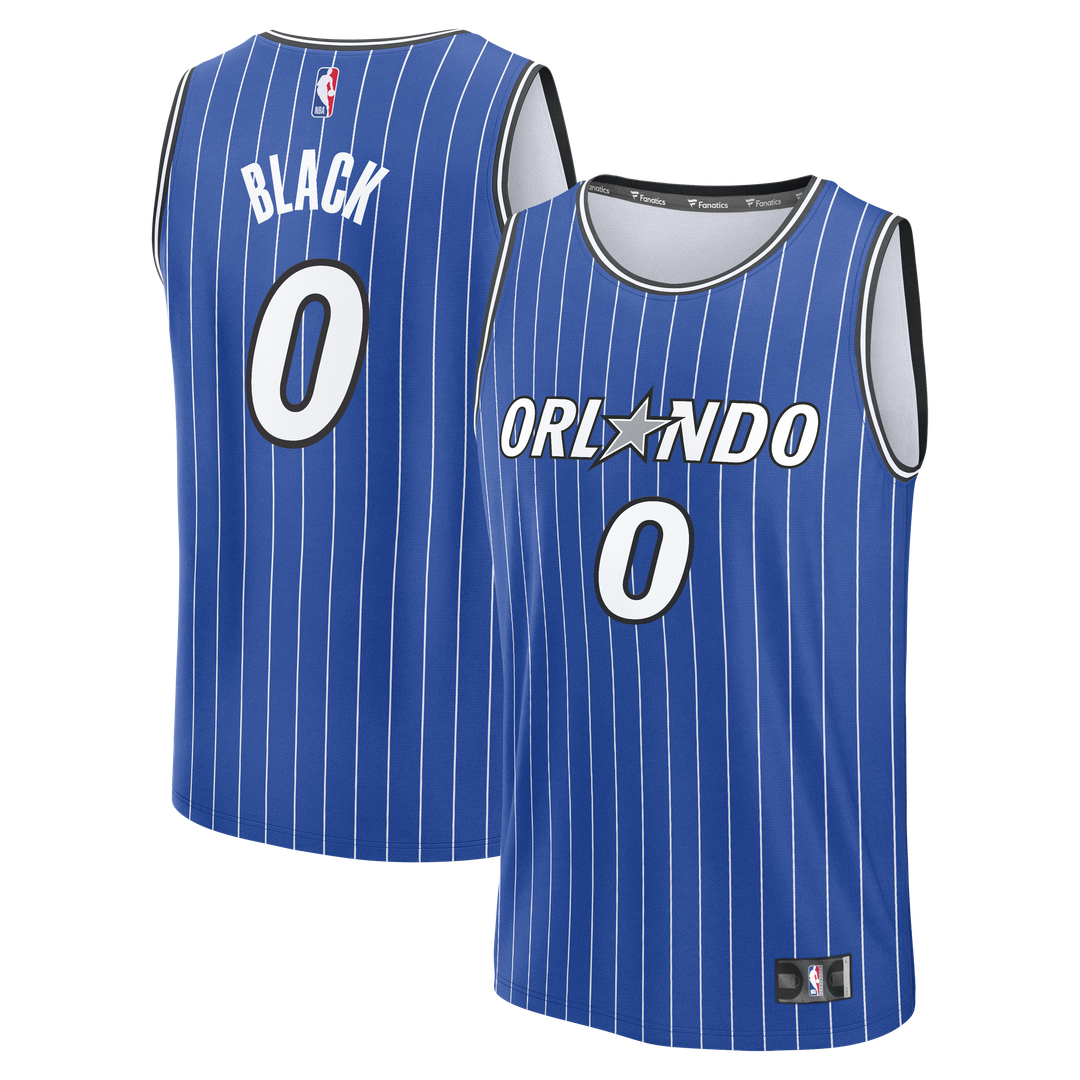 Orlando Magic Anthony Black Fanatics Fast Break Replica Jersey - Royal - Icon Edition