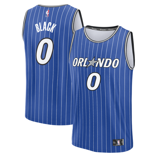 Orlando Magic Anthony Black Fanatics Fast Break Replica Jersey - Royal - Icon Edition
